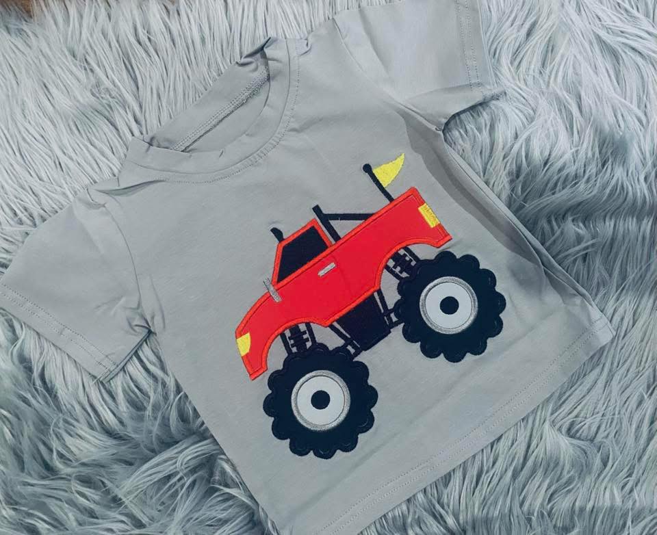 Monster Truck Applique Tee