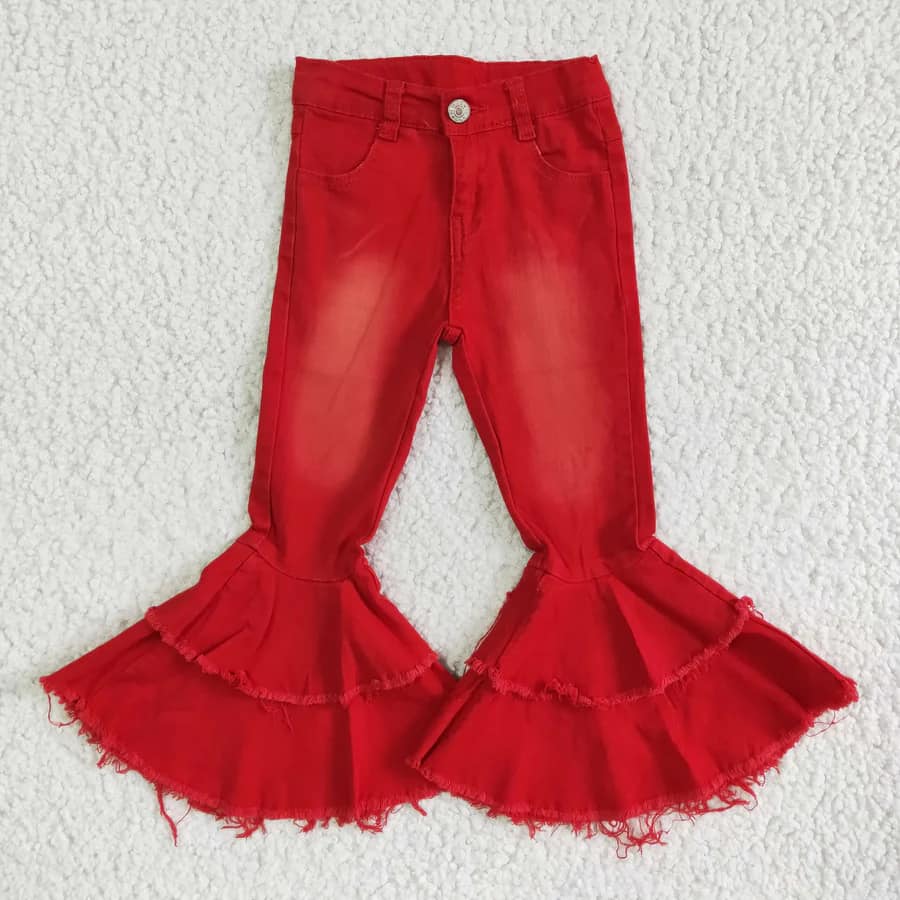 Red Flare Jeans