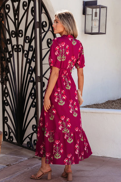 Red Floral Dress