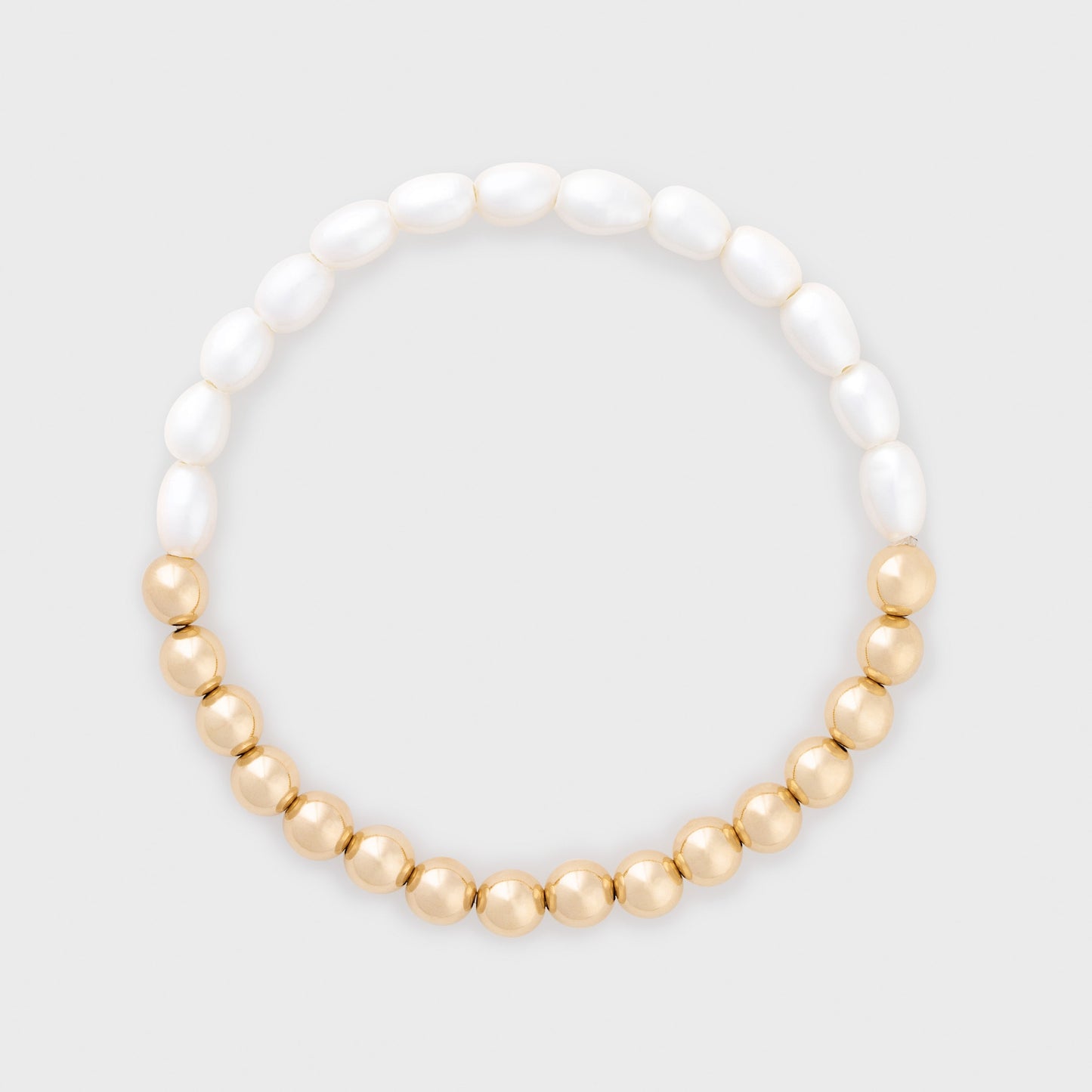 half pearl half juno bracelet (6mm)