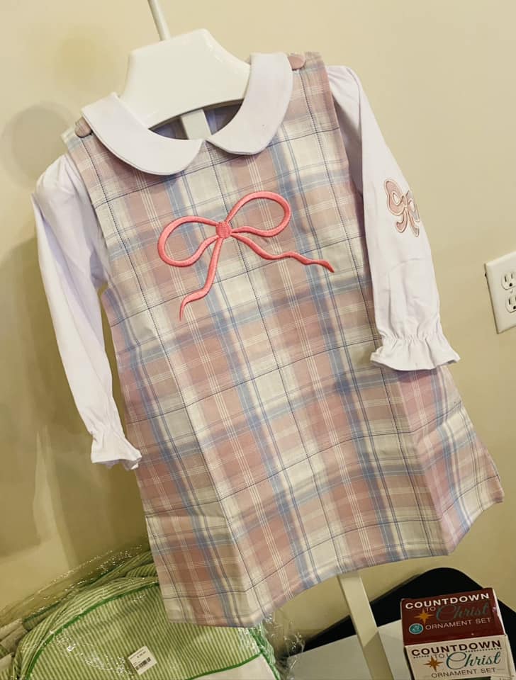 Bow Patch Dress Set