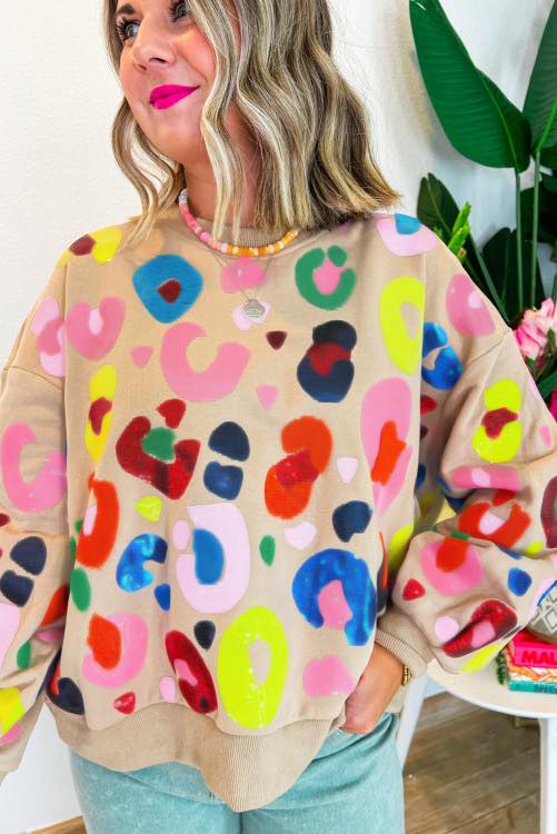 Bold Spotted Pullover M