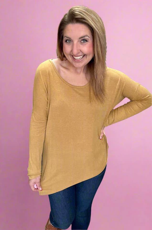 Golden Slanted Top