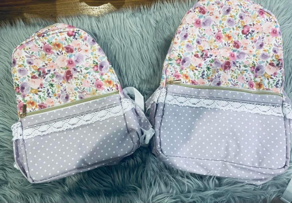 Lavender Floral Backpack