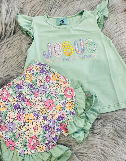 Jesus Love Me Floral