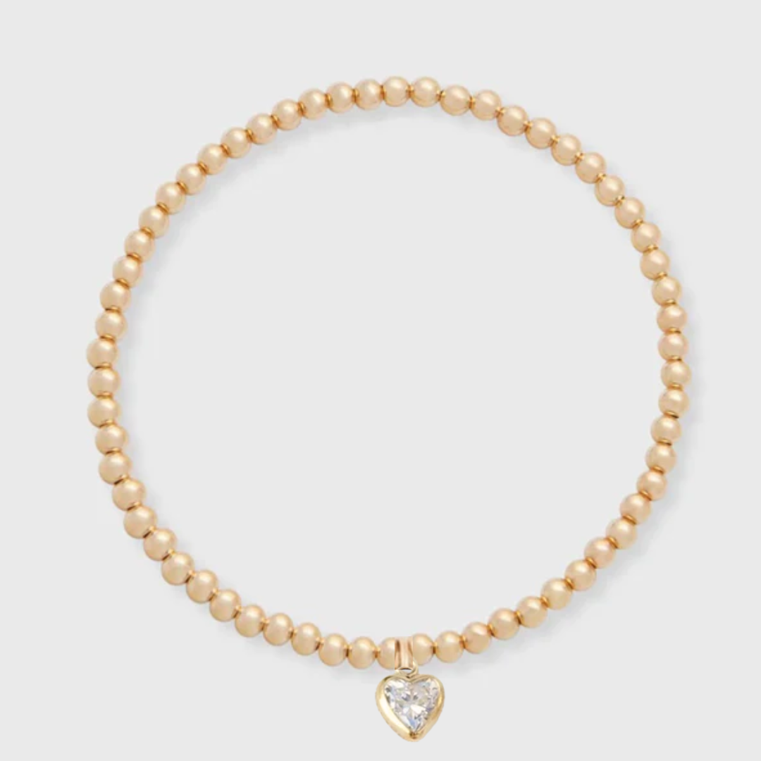 heart stone juno bracelet (3mm)