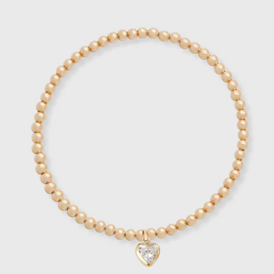 heart stone juno bracelet (3mm)