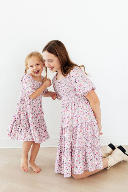 Wildflower Waltz Smocked Ruffle Dress