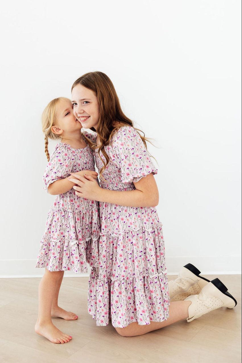 Wildflower Waltz Smocked Ruffle Dress
